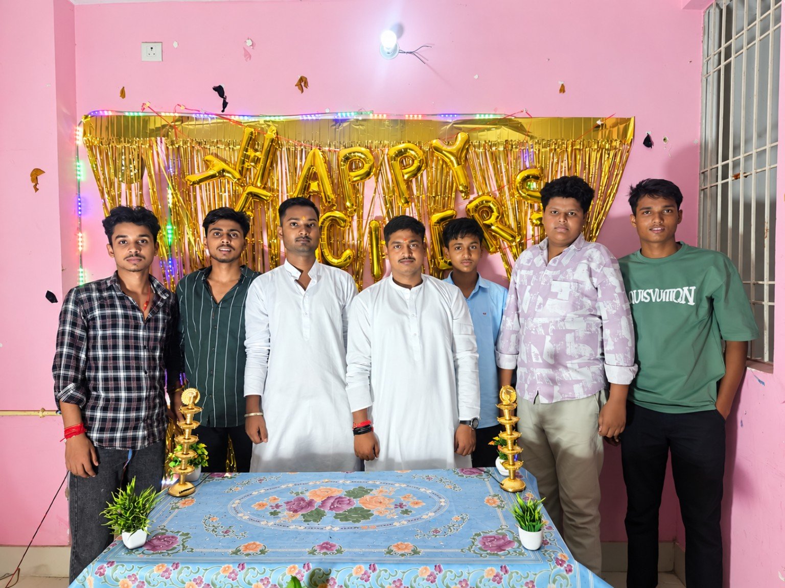 Students and faculty celebration
